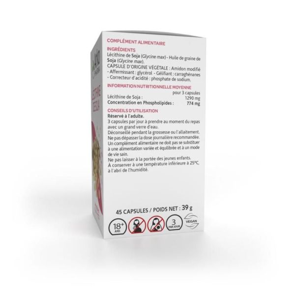 Arkogélules Lécithine de Soja - 45 capsules