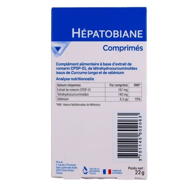 Hépatobiane - 30 comprimés