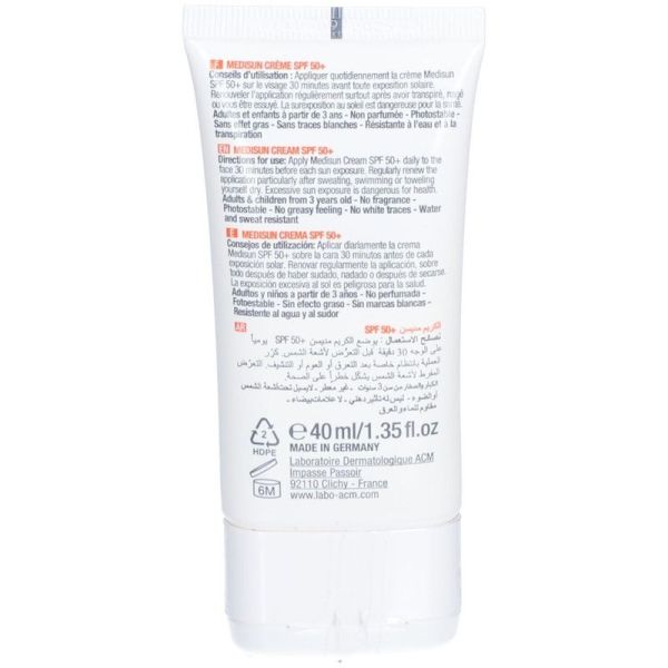 Crème solaire Medisun SPF50+ - 40ml
