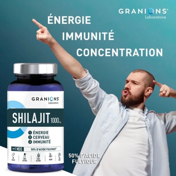 Shilajit 1000 mg - 60 gélules