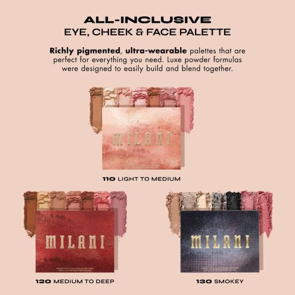 Blush All-Inclusive Eye, Cheek & Face Palette - 120 Medium To Deep