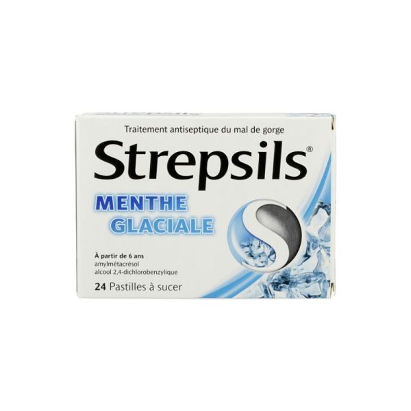 STREPSILS MENTHE GLACIALE BOITE 24 PASTILLES