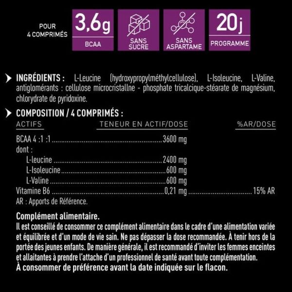 BCAA 4.1.1 - 80 comprimés