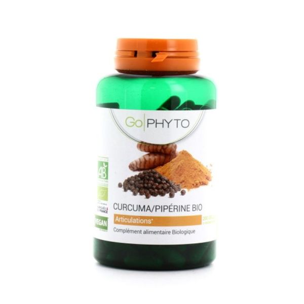Curcuma Pipérine Bio - 200 gélules