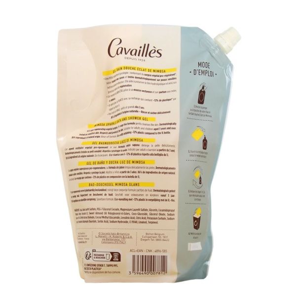 Gel Bain Douche Zeste de Verveine Peaux Sensibles QUOTIDIEN - 1 L