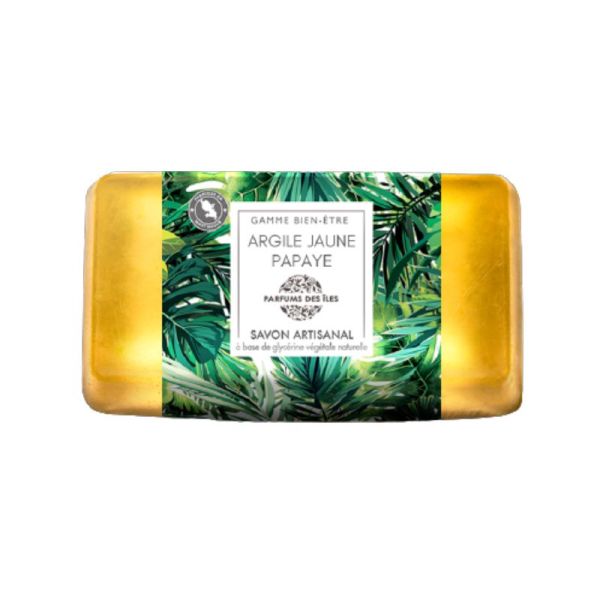 Parfums des Iles Savon argile jaune papaye - 100 gr