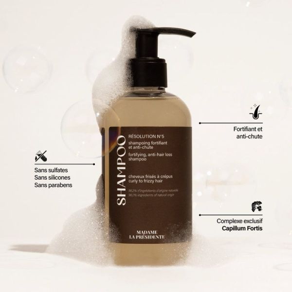 Shampoing Anti-chute et Fortifiant Cheveux Frisés à Crépus - 250ml