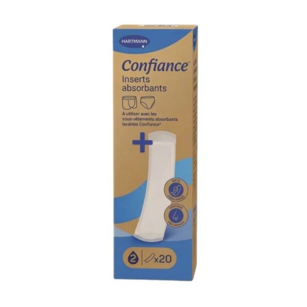 Inserts absorbants pour sous-vêtements lavables - 20 protections