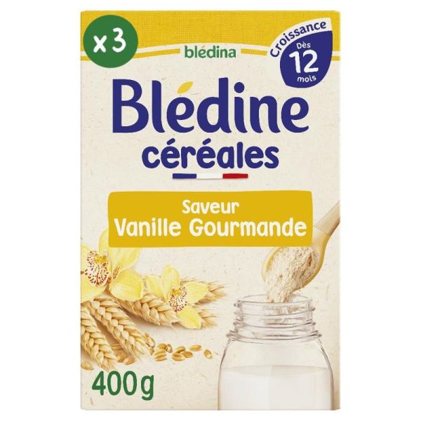 Petits-déjeuners Blédine Croissance Saveur Vanille Gourmande - Lot de 3 x 400g