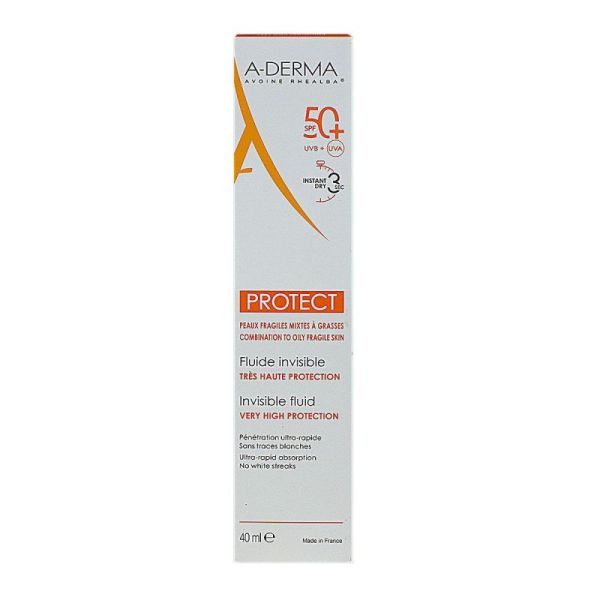 A-Derma Protect fluide invisible SPF 50+ - 40 ml