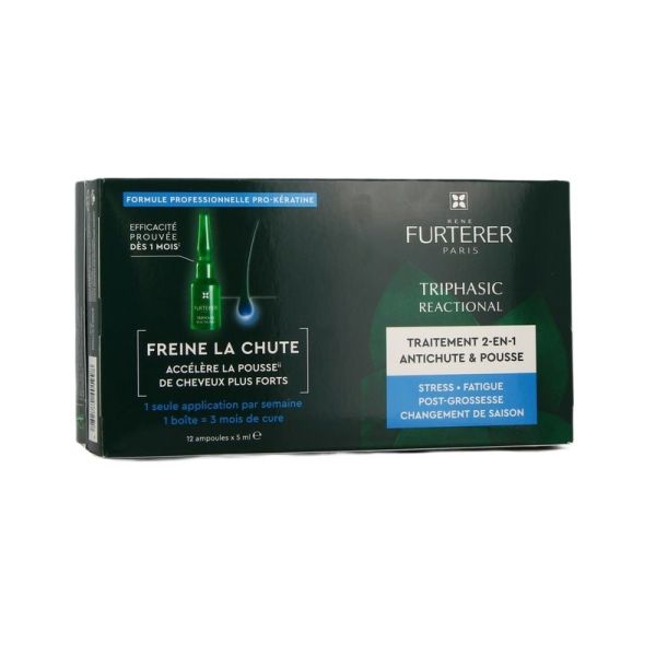 Triphasic Reactional Traitement anti-chute réactionnelle et pousse - 12 x 5 ml