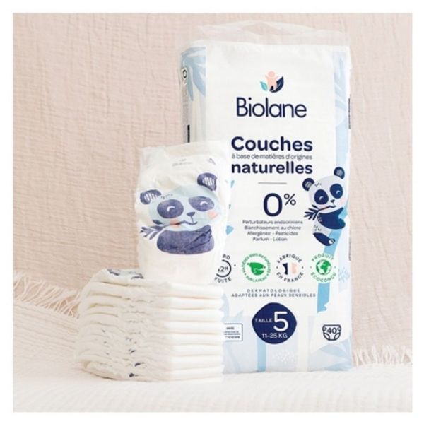 Couches Naturelles Taille 5 - 40 unités