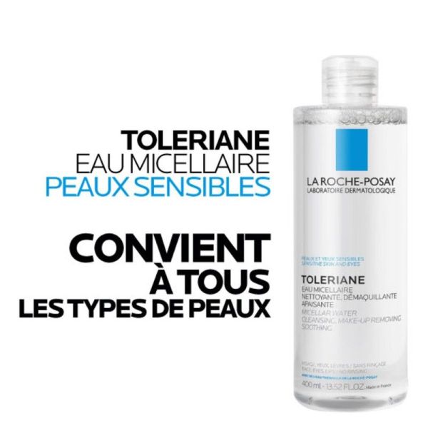 Toleriane Eau Micellaire Démaquillante - 400ml