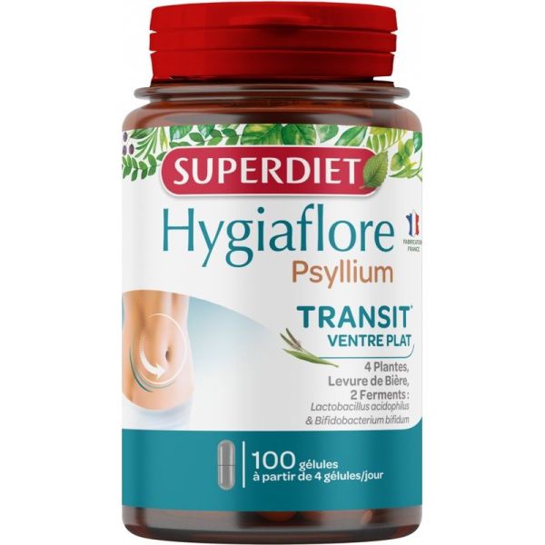 Hygiaflore Transit Ventre plat - 100 gélules