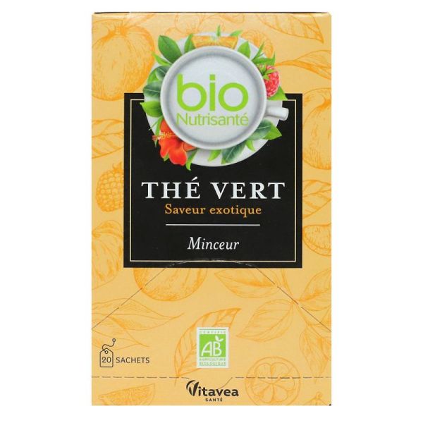 Thé vert saveur exotique - 20 sachets