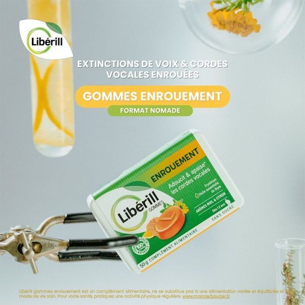 Libérill, gommes enrouement - 50g