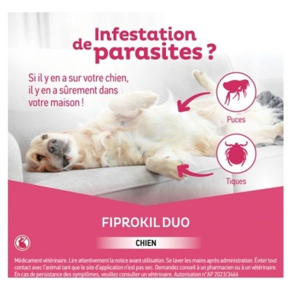 Fiprokil Duo Chien Spot-On - 0,67ml