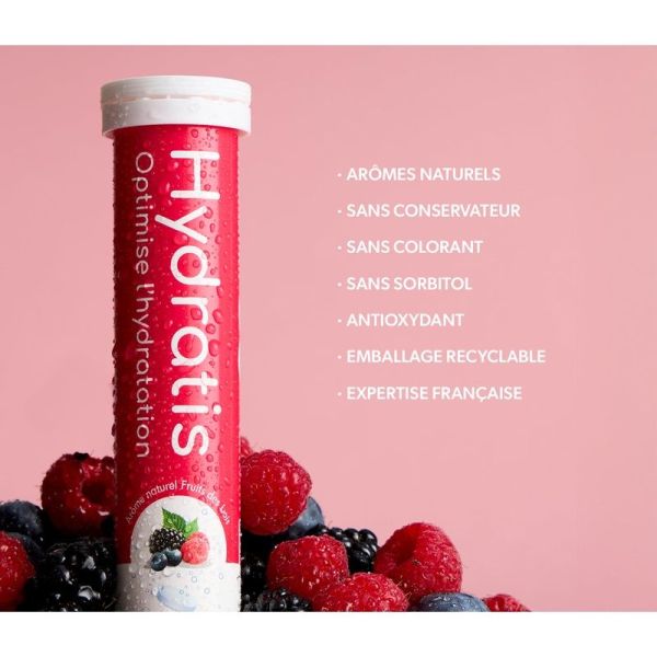 Hydratis 50+ Solution de Réhydratation Arôme : Fruits des bois - 20 pastilles