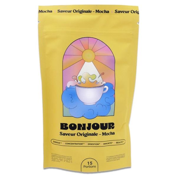 Bonjour Drink boisson aux champignons adaptogènes - Originale Mocha - 15 portions