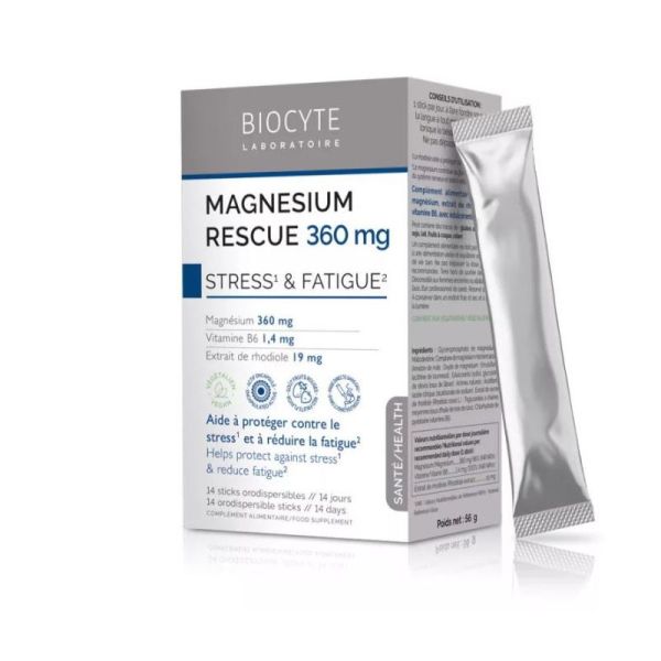 Biocyte Magnésium Rescue - 14 sticks