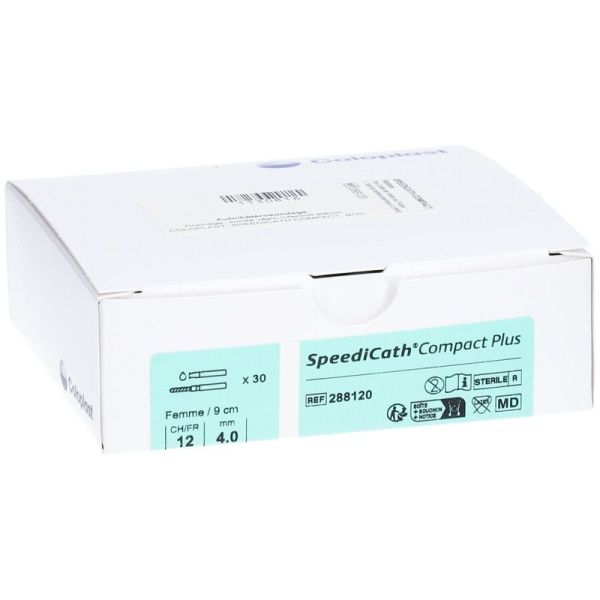 Sonde vésicale autolubrifiante Speedicath Compact+ Femme - Boîte de 30