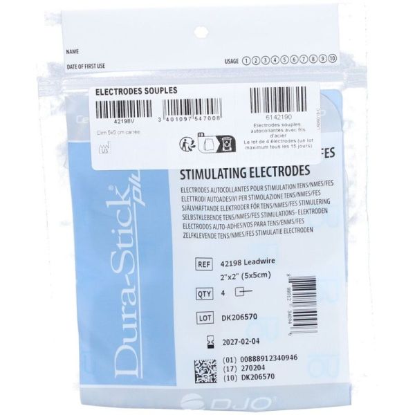 Dura-Stick Electrode Carré - 5x5 cm