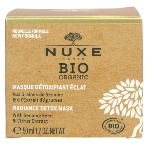 Nuxe Bio Organic Masque Détoxifiant Éclat - 50 ml