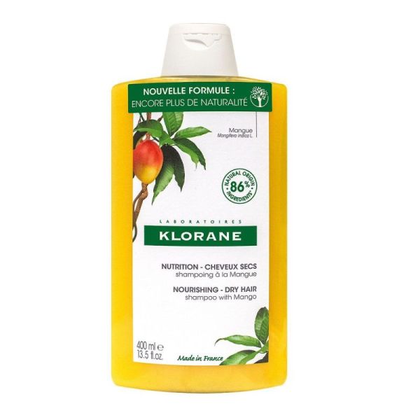 Klorane Nutrition - Cheveux Secs Shampoing à la Mangue - 400 ml