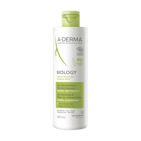 BIOLOGY Lait démaquillant dermatologique hydra-nettoyant - 400ml