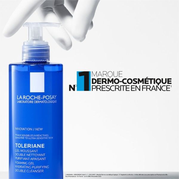 Toleriane Gel Moussant Nettoyant Purifiant Apaisant - 400ml