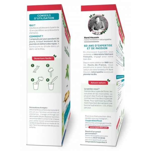 Gel d'Aloe Vera Bio - 20 ampoules