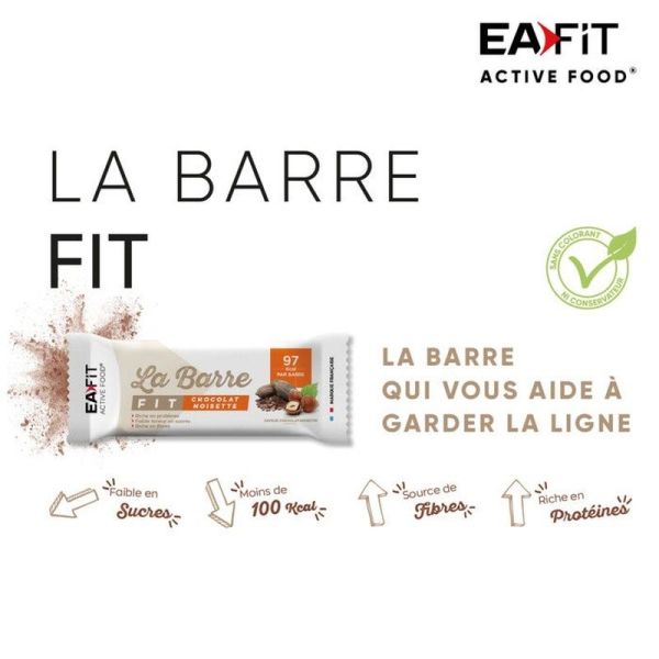 Barre Fit Chocolat Noisette - 28g
