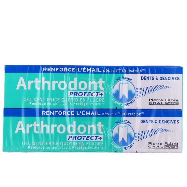 Protect + Gel Dentifrice Quotidien Fluoré - 2 x 75 ml
