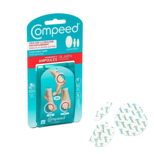 Assortiment Pansements Ampoules - 5 pansements