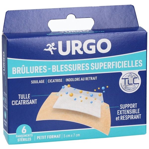 Brûlures Pans TLC Stériles - 6 unités