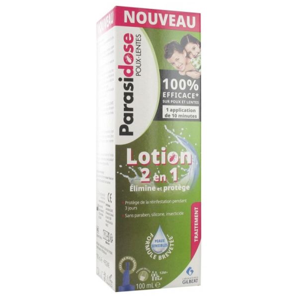 Parasidose Poux-Lentes Lotion 2en1 100 ml + 1 Peigne