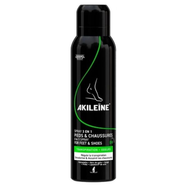 Spray noir 3 en 1 pieds & chaussures - 150ml