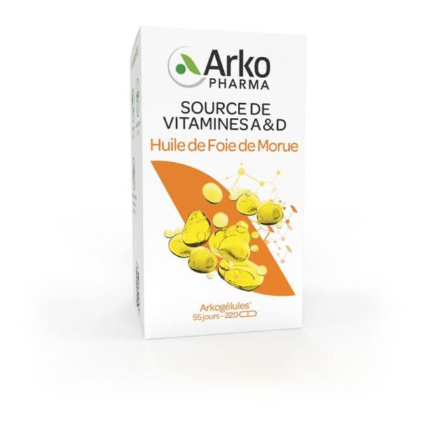 Arkogélules® Huile de Foie de Morue - 60 capsules