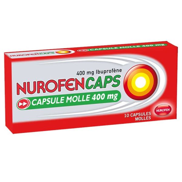 NUROFENCAPS 400 mg - 10 capsules molles