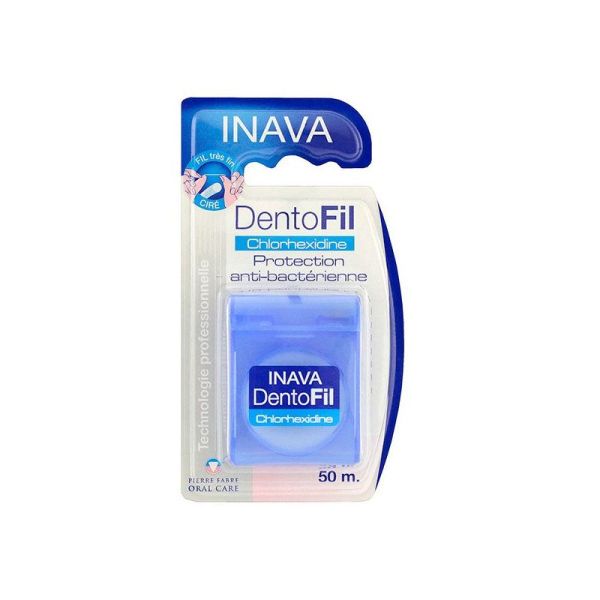 INAVA Dentofil Chlorhexidine Ciré très fin - 50m