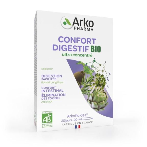 Arkofluides® Confort Digestif - 20 ampoules