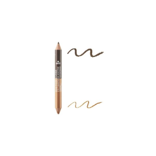 Avril Duo Fard & Liner Cuivre Irisé & Expresso Certifié Bio - 1 g