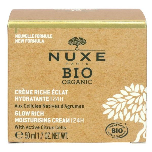 Nuxe Bio Organic Crème Riche Hydratante Éclat - 50 ml