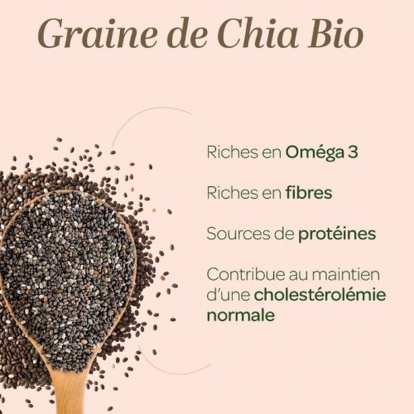 Graines de Chia poudre Bio - 200 g