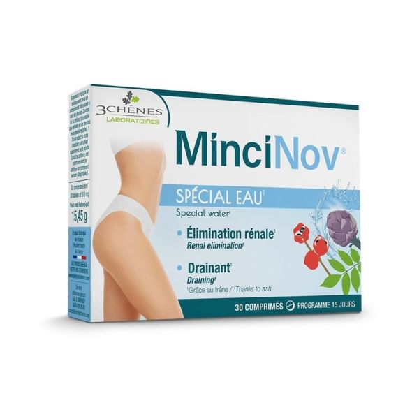 3 Chênes Mincinov – Rétention d’eau - Boite de 30 comprimés