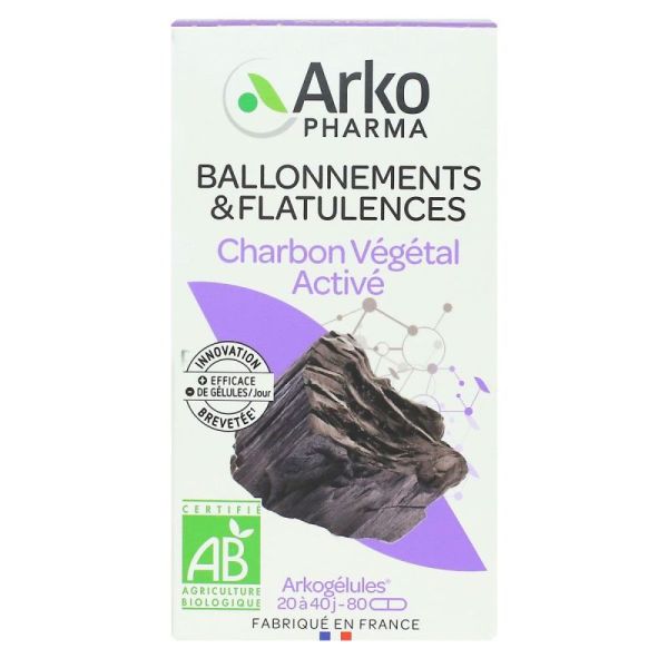 Arkog Charbon Vegetal Bio Gelul 80