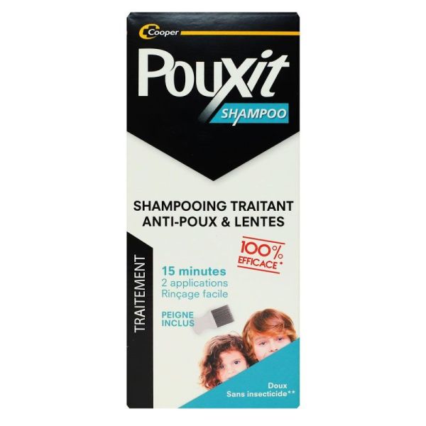 POUXIT Shampoing Anti Poux et Lentes - 200 ml