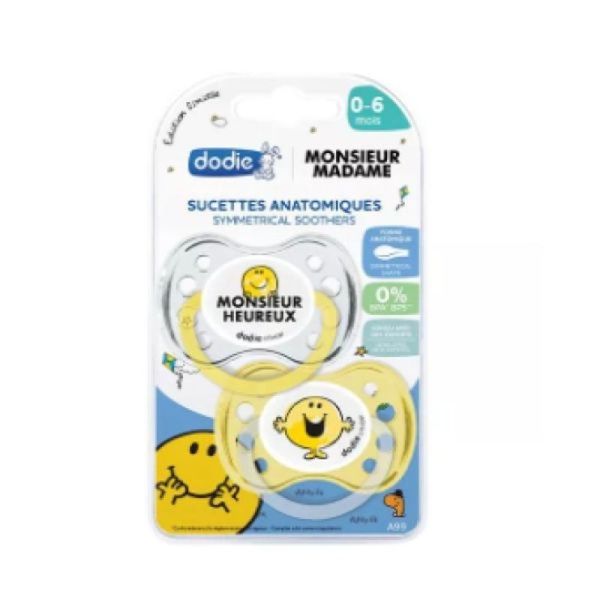 Sucette Anatomique Monsieur Madame Heureux - Lot 2
