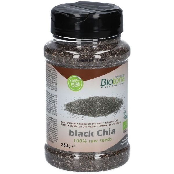 Biotona Black Chia Raw Seeds Bio - 350 g