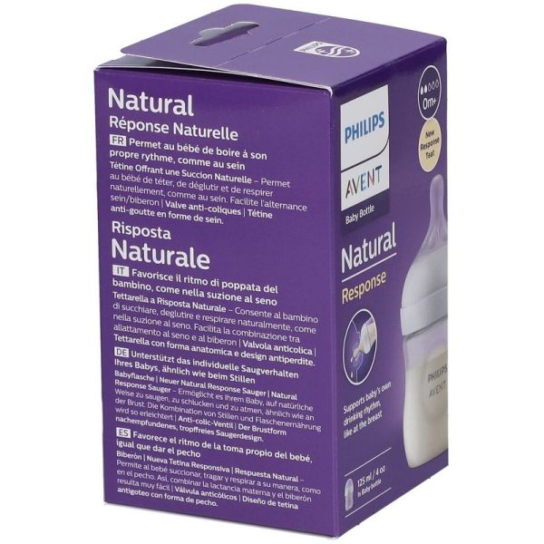 Natural Response Biberon Plastique - 125 ml
